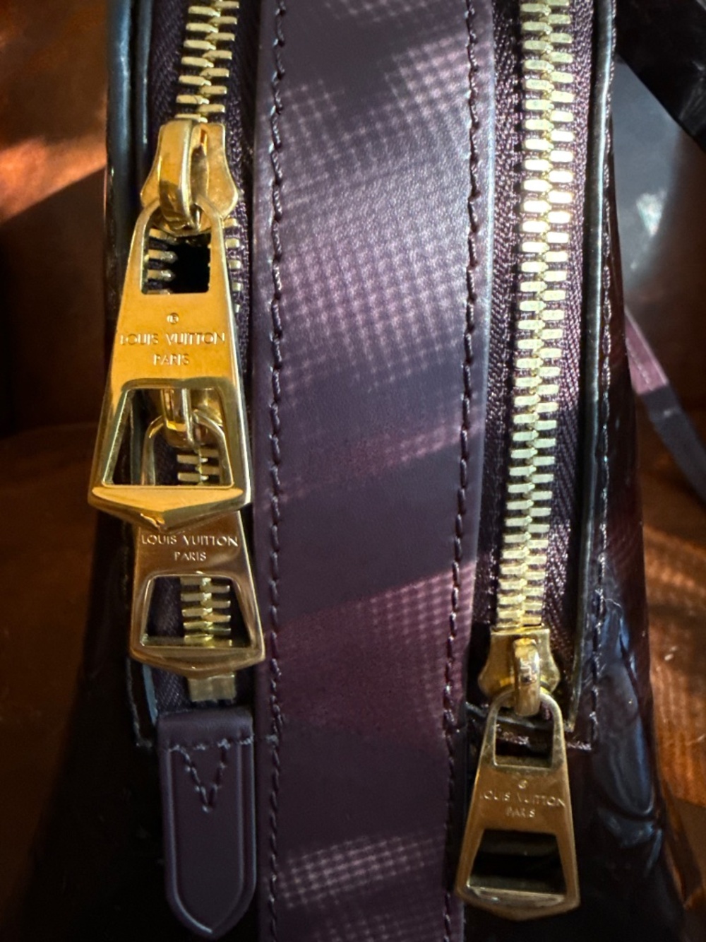 Louis Vuitton Monogram Vernis Melrose Bag in Amarante - Picture 11 of 16